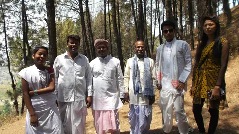 From left  1. Kalpna 2. Shambhu 3. Triyogi 4. Manbodh 5. Dinesh 6. Aruna